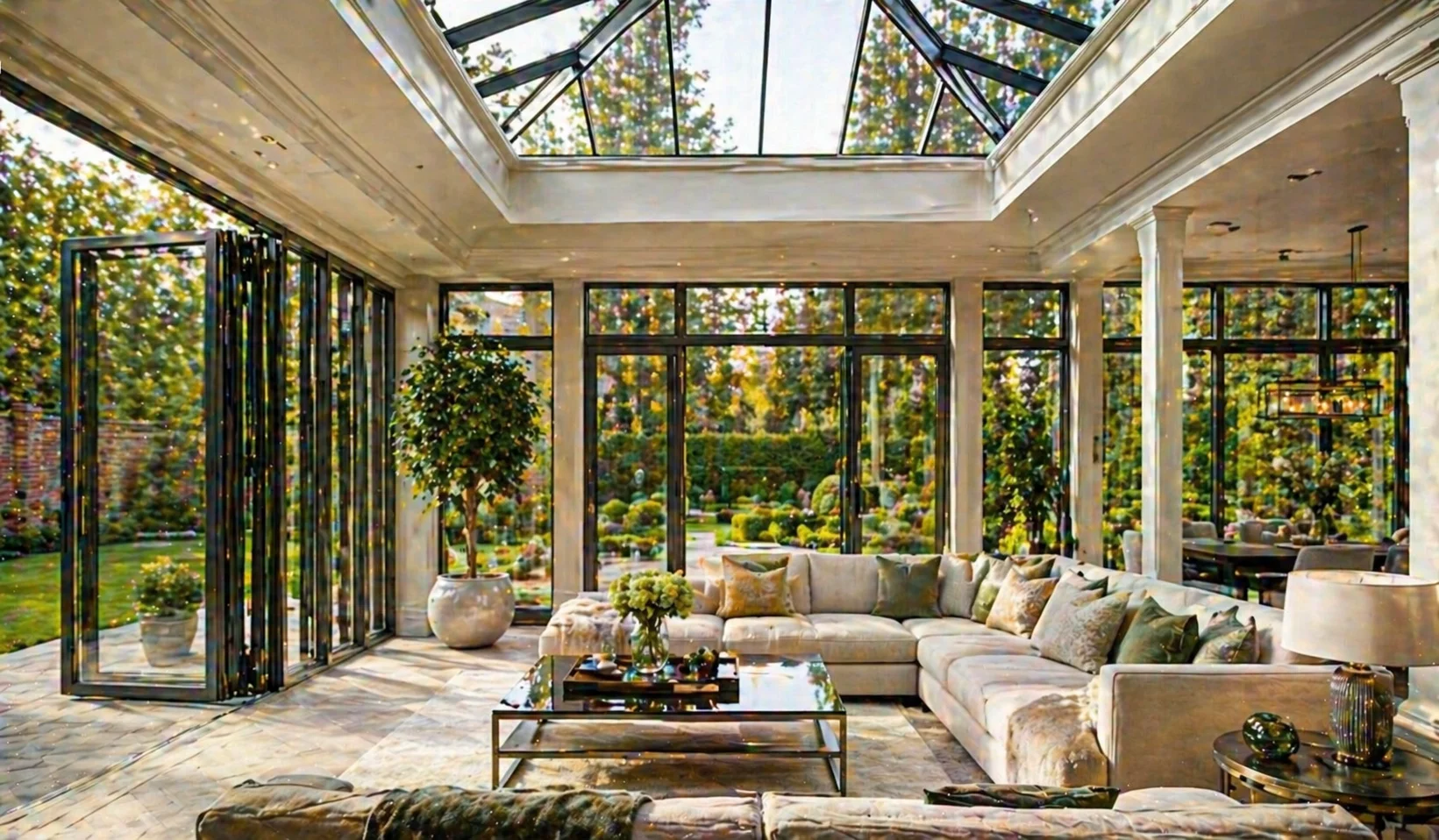 Premium living space extension with architectural glazing
