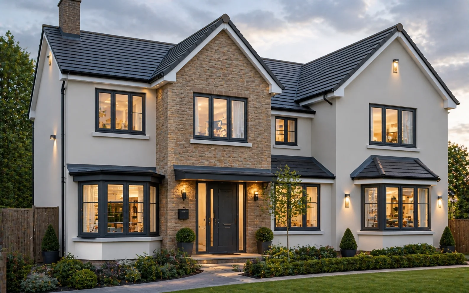 High-performance uPVC window system installation